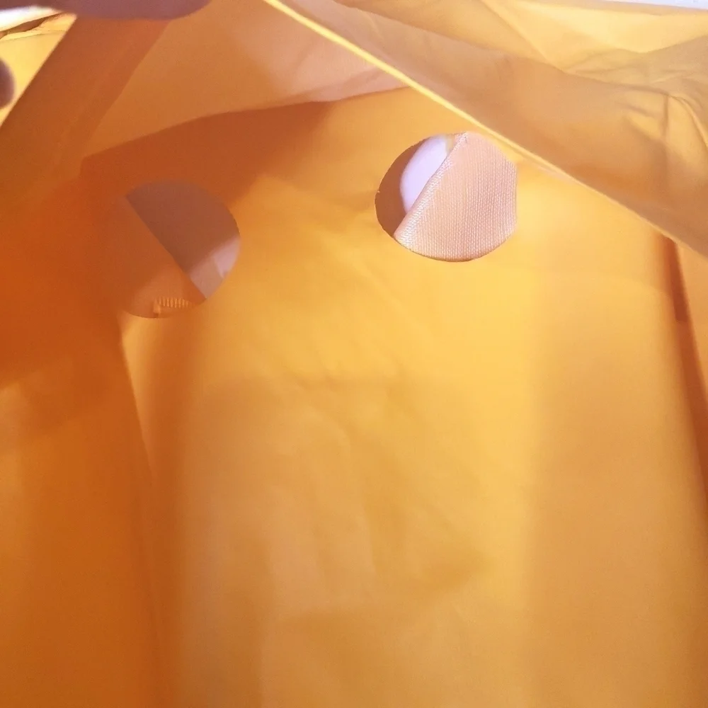 💕5 For $20 Rokk Mens Yellow Rain Jacket Waterproof Sz L (No Hood)